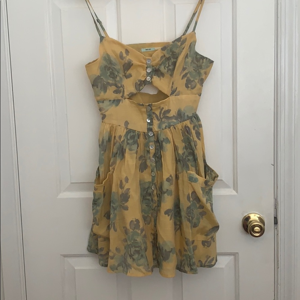 Urban Outfitters Floral Cutout Dress